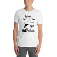 My Favorite Toys Have Reels Triggers and Throttles Short-Sleeve Unisex T-Shirt