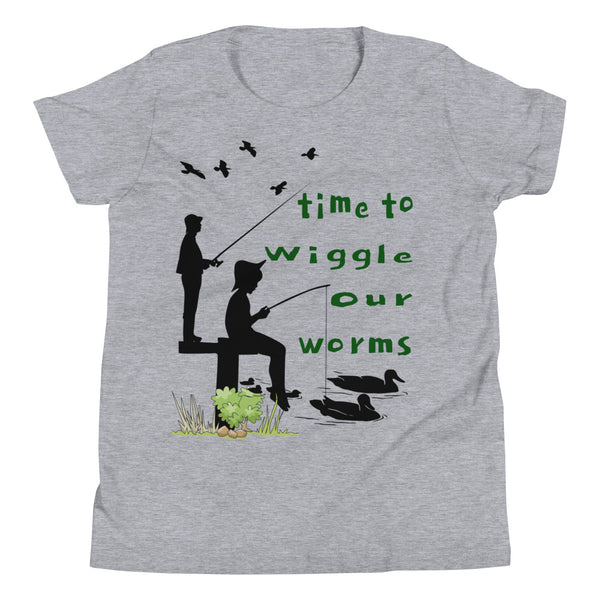 Time To Wiggle Our Worms Funny Youth Short Sleeve T-Shirt